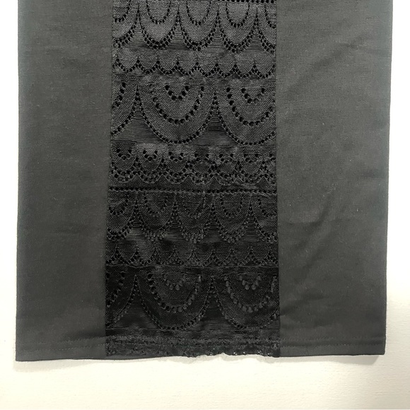 Sexy boutique Wide bell bottom flare lace panel tie-up bell bottoms size M/L - Picture 11 of 16